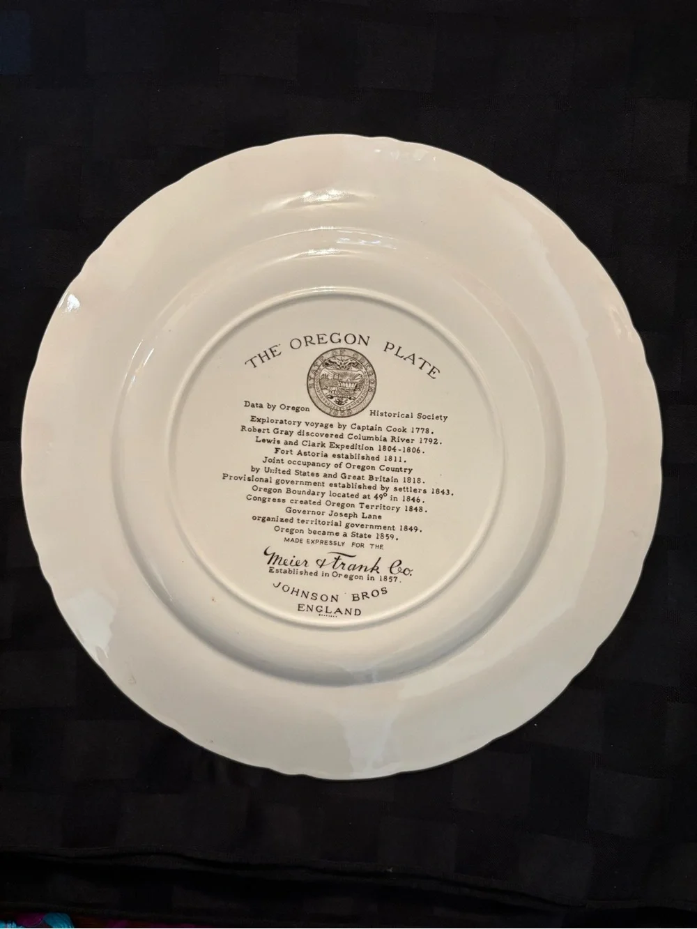 Vintage - The Oregon Plate